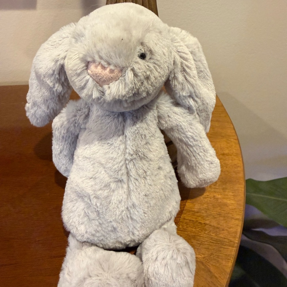 Jellycat Gray Bashful Plush Bunny Stuffed Animal